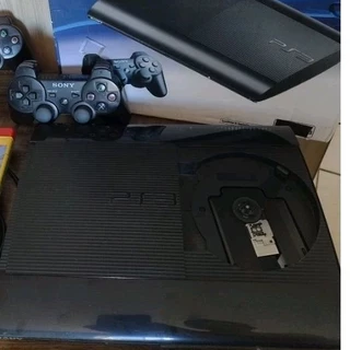 play3 super slim com controle e jogos