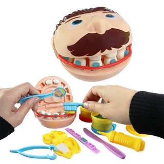 kit brinquedo dentista massinha modelar educativo infantil odontologia faculdade menino menina