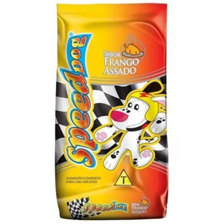 Speed Dog Ração Para Cães Cachorros Adultos Sabor Frango Assado - 10,1 ...