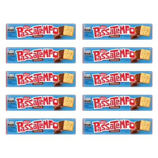 Kit 10 Biscoito Recheado Passa Tempo Chocolate 130g