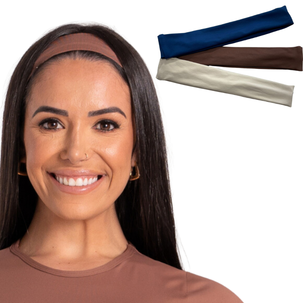 Kit 3 Faixa De Cabelo Para Treino Lisa Grossa Fitness EsportE FITNESS ...