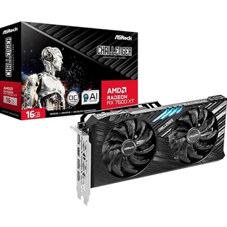 Placa de Vídeo ASRock AMD Radeon RX 7600 XT Challenger OC 16GB 128 bits