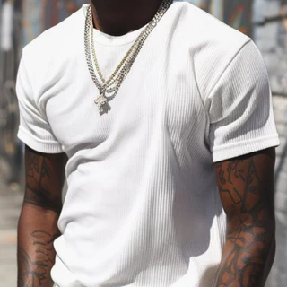 Camiseta Slim Masculina Canelada Americana RAPPER