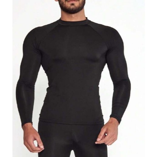 Camisa Térmica Proteção Uv 50+ Segunda Pele Camiseta Blusa Malha Fria Unissex Academia Manga Longa