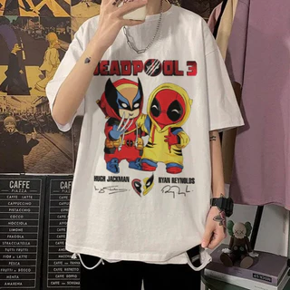 Camiseta Branca Deadpool Wolverine Deadpool 3