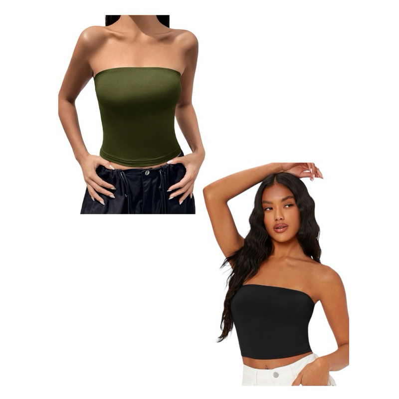 トップス tope tube top peto Tube Top - Comprar em Basic Oficial