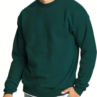 Moletom Gola Redonda Unissex Blusa de Frio Casaco Feminino Masculino Flanelado Liso Sem Estampa