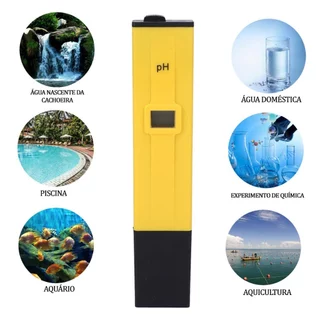 Medidor De Ph Digital Água Doce Aquário Piscinas Calibração Automática