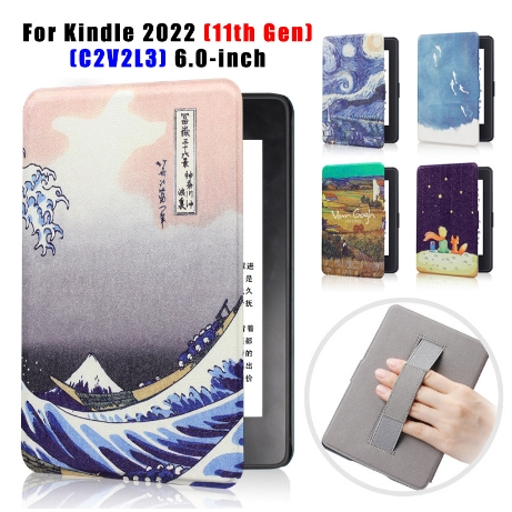 Capa De Couro De 11ª Geração 6.0 Polegadas 2022 Edição Handheld Para Kindle Amazon C2V2L3
