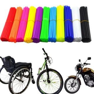 Capa De Raio Para Bike Moto Cadeira De Rodas Universal Bicicleta Canudo Cores
