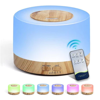 500Ml Silent Difusor De Aromas Umidificador/difusor De Ar Ultra Sônico Com Controle Remoto em Oferta na Shopee