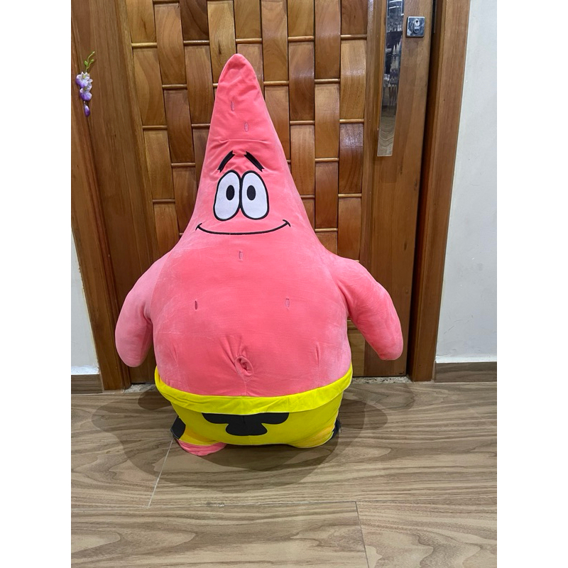 Patrick Pelúcia gigante 69 cm Bob esponja desenho | Shopee Brasil