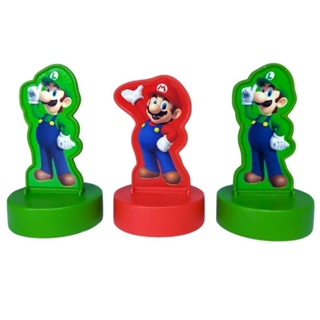 3 Bonecos totem Mario Luigi | McDonald's em Oferta na Shopee