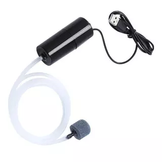 Bomba de Aquário USB Portátil - Oxigenação Eficiente, Econômica, Acessório para Tanques de Peixes de Água Doce e Salgada