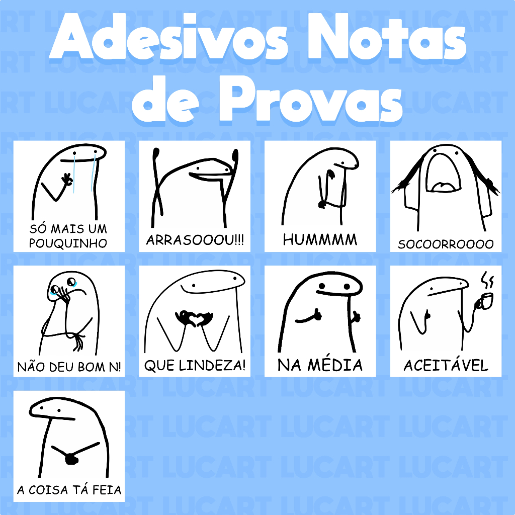 KIT 108 Adesivos Flork p/ Notas Escolares - Correção de Provas | Shopee ...