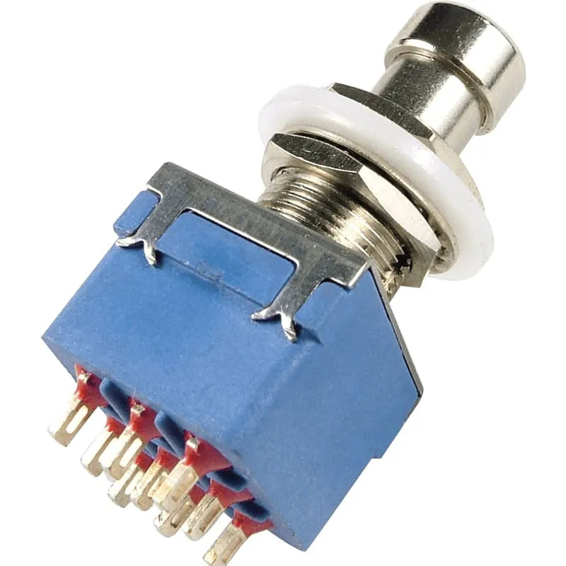 Chave Switch 3pdt Pedais Diy True Bypass 9 Terminais 1 Unidade