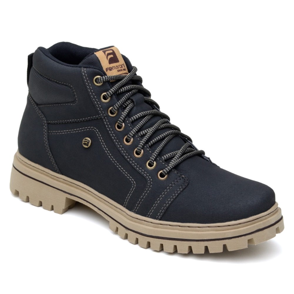 Bota Coturno Trekking Lenhador Lançamento Ferraroni Vegano Couro Eco Promoção