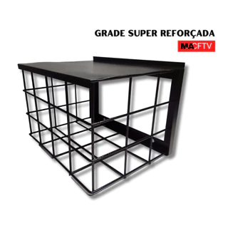 1x Grade Gaiola de Proteção Quadrada Com Chapa P/ Câmeras de Segurança Bullet Dome Reforçada CFTV