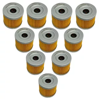 10x Filtro Óleo Yes 125 Intruder 125 Burgman Apache150 Comet250.
