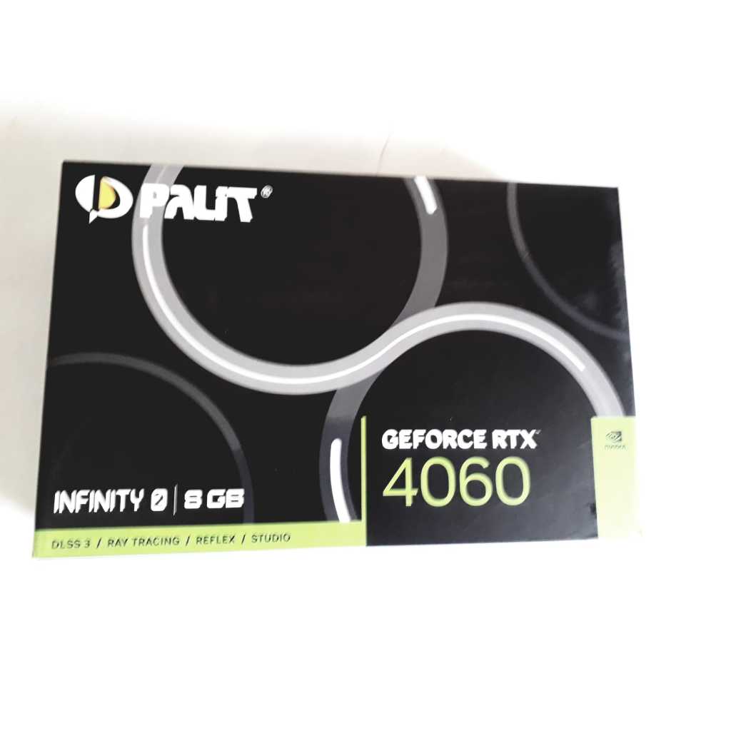 CAIXA Vazia da Placa de Vídeo Palit RTX 4060 8G