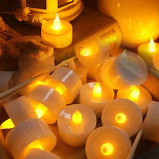 Kit 24 Velas Decorativas Eletrônicas De Led + Baterias + NF PAF002