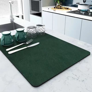 Tapete escorredor de Louça em Microfibra Super absorvente 40X30CM Dobrável Aparador de Louça