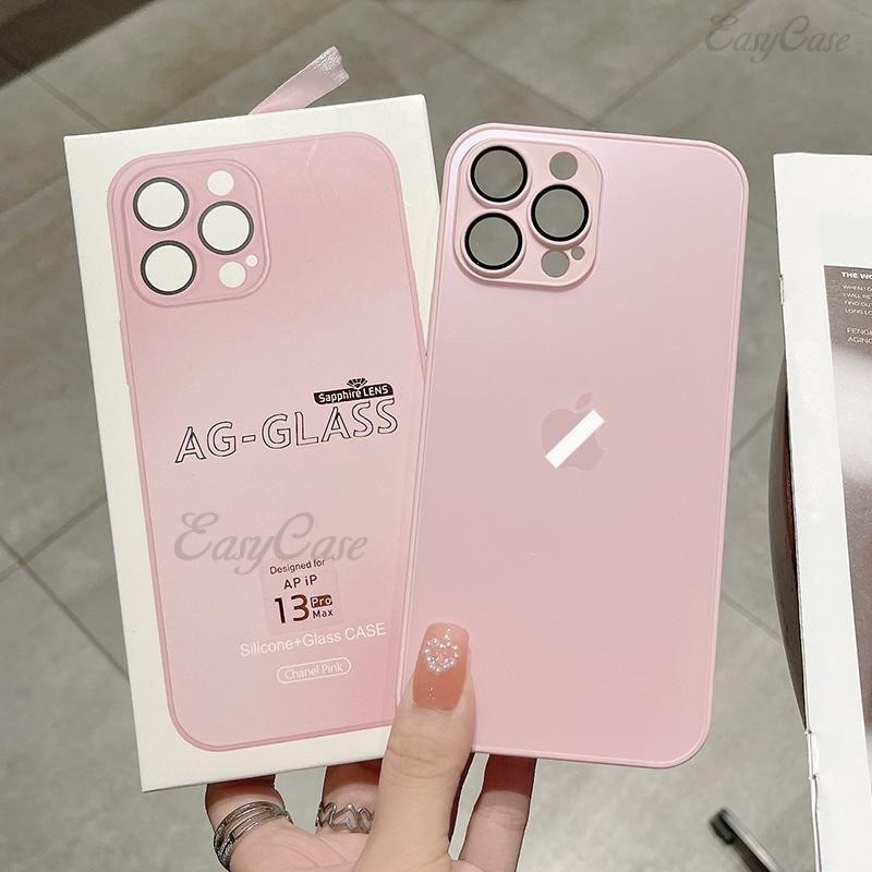 Capa Case de Vidro Fosca para lphone 7 Xr 11 12 13 14 15 Plus Pro Max