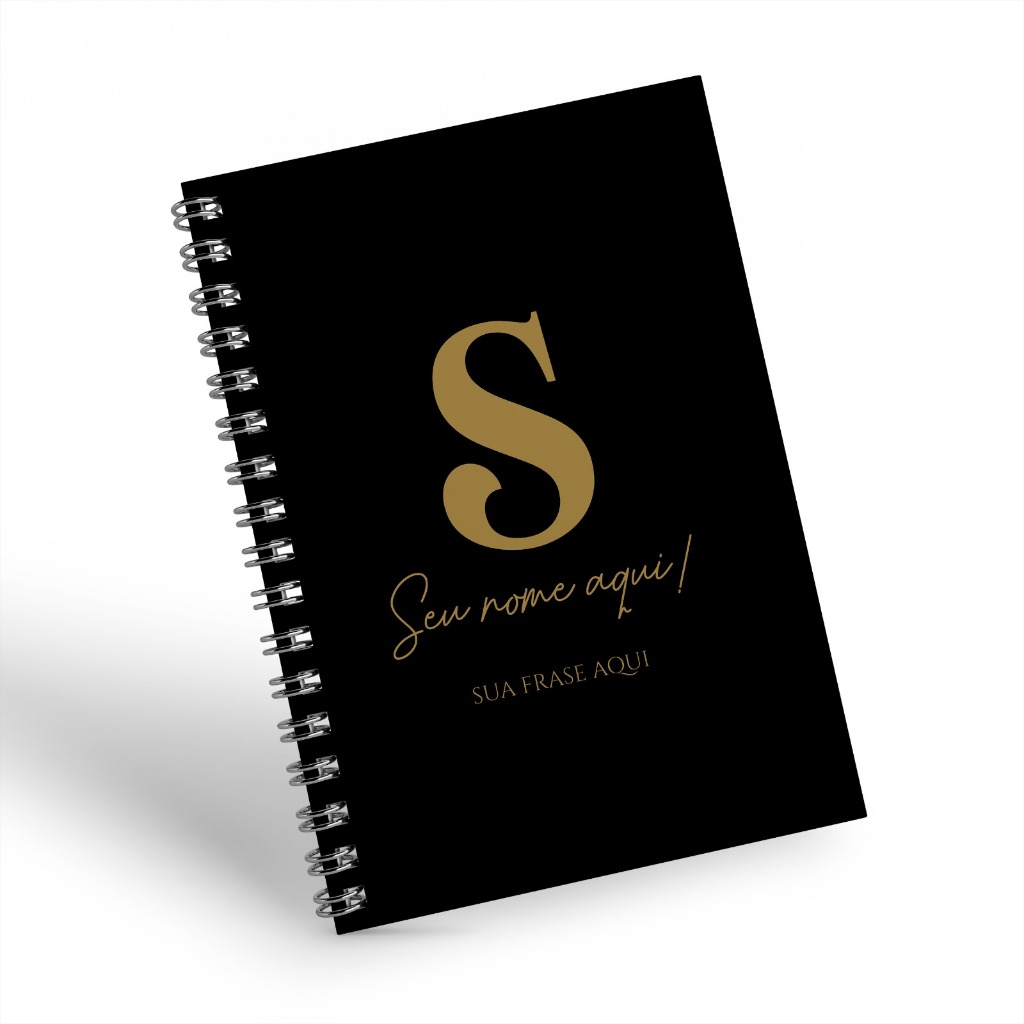 Agenda 2025 Personalizada Black Dourada