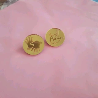 Pin "LIBRAS" & "AMOR" lembrancinha pin broche 2cm×2cm