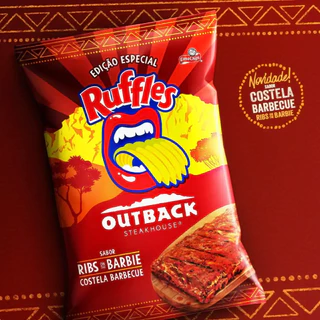 Batata Frita Ondulada Outback Costela Barbecue Ruffles - 65g