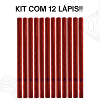 Kit 12 Lápis c/ Grafite Reforçado para Carpinteiro Marceneiro 10 UNIDADES / 1 UNIDADE - RB