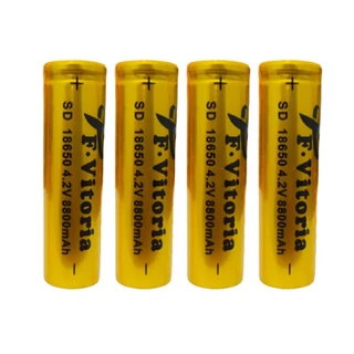 Kit 4 Baterias 18650 Recarregáveis a Pronta Entrega