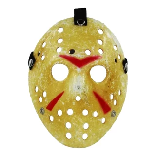 Mascara Jason Terror Amarela Luxo Sexta Feira 13 Máscara Envelhecida