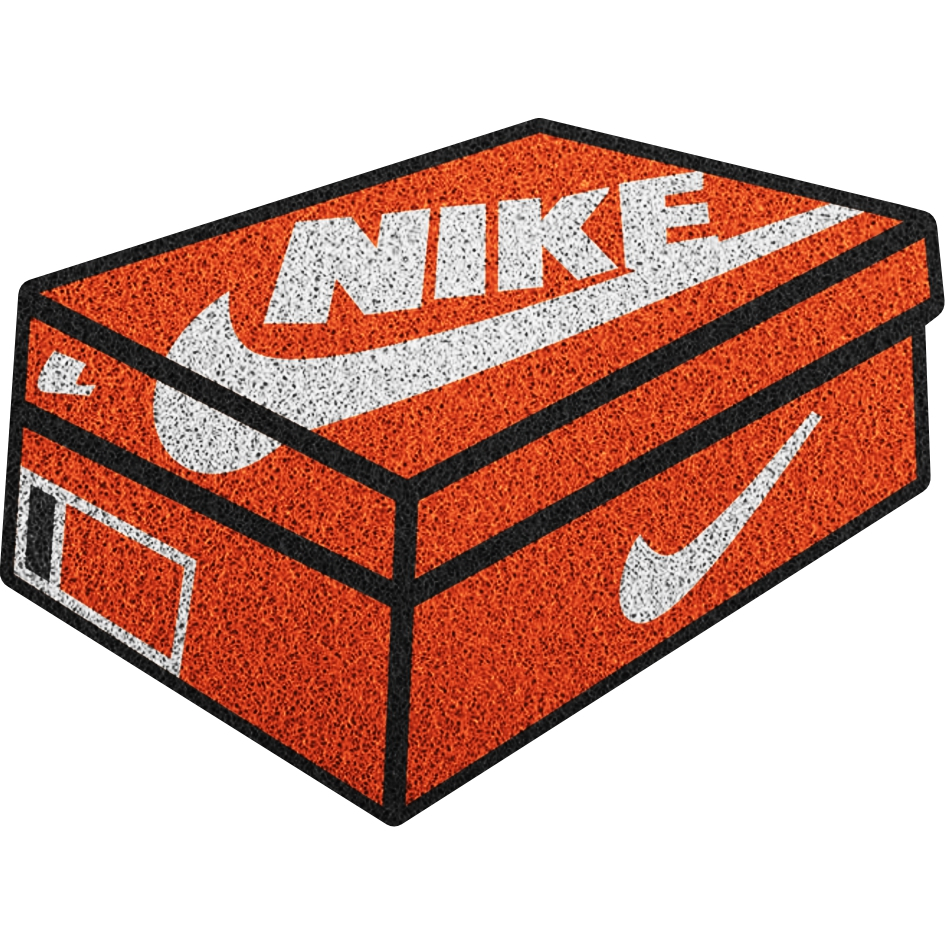 Tapete Capacho Caixa Tênis Nike no Formato
