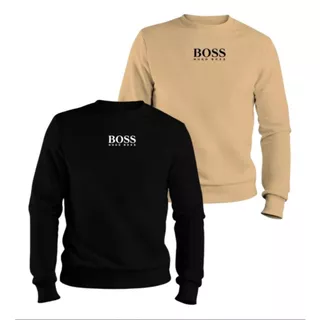 Kit 02 Blusa de Moletom Gola Redonda Promoção Imperdível