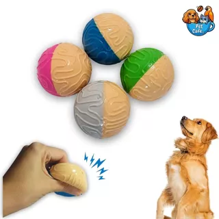 Bolinha com Apito Integrado Divertida para Seu Pet - Brinquedo para Cães/Cachorros ou Gatos