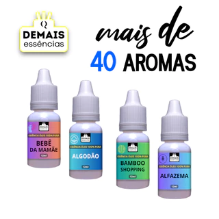 05 Essências Para Umidificador e Difusor Elétrico 23 ml ( monte seu kit com os aromas que quiser)