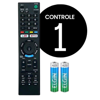 Controle Remoto Smart TV Compatível com SONY BRAVIA Com YouTube Netflix KD-70X Rmt-Tx