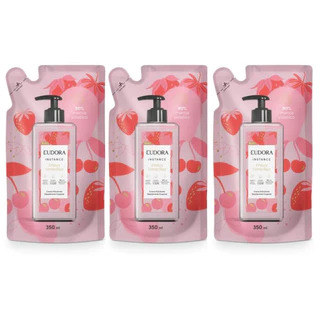 Kit com 3 Unidades: Refil Creme Hidratante Desodorante Corporal Instance Frutas Vermelhas