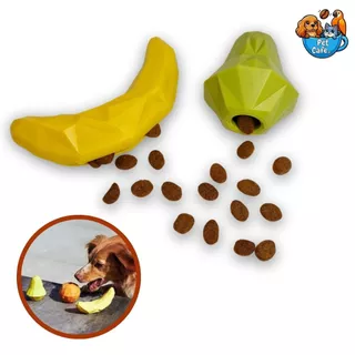 Brinquedo Interativo para Cachorro ou Gato - Banana e Pera Petisqueira para Pet