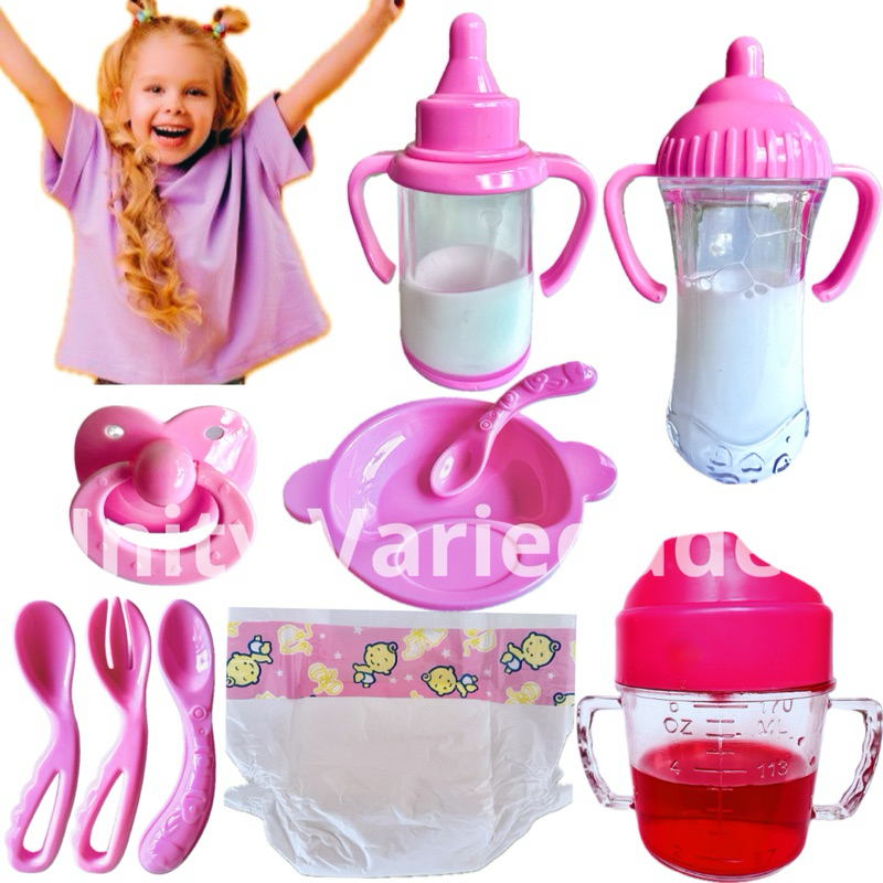 Kit Brinquedos Infantil Menina Coisas Para Bebe Reborn Realista Boneca ...