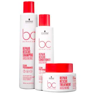 Kit Schwarzkopf BC Bonacure Clean Performance Repair Rescue Trio (3 Produtos)