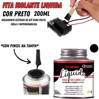 QUIMATIC FITA ISOLANTE LIQUIDA PRETA 200 ML