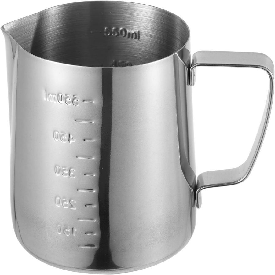 Jarra Pitcher Inox 600ml Latte Art Barista Cafes Cafeterias | Shopee Brasil