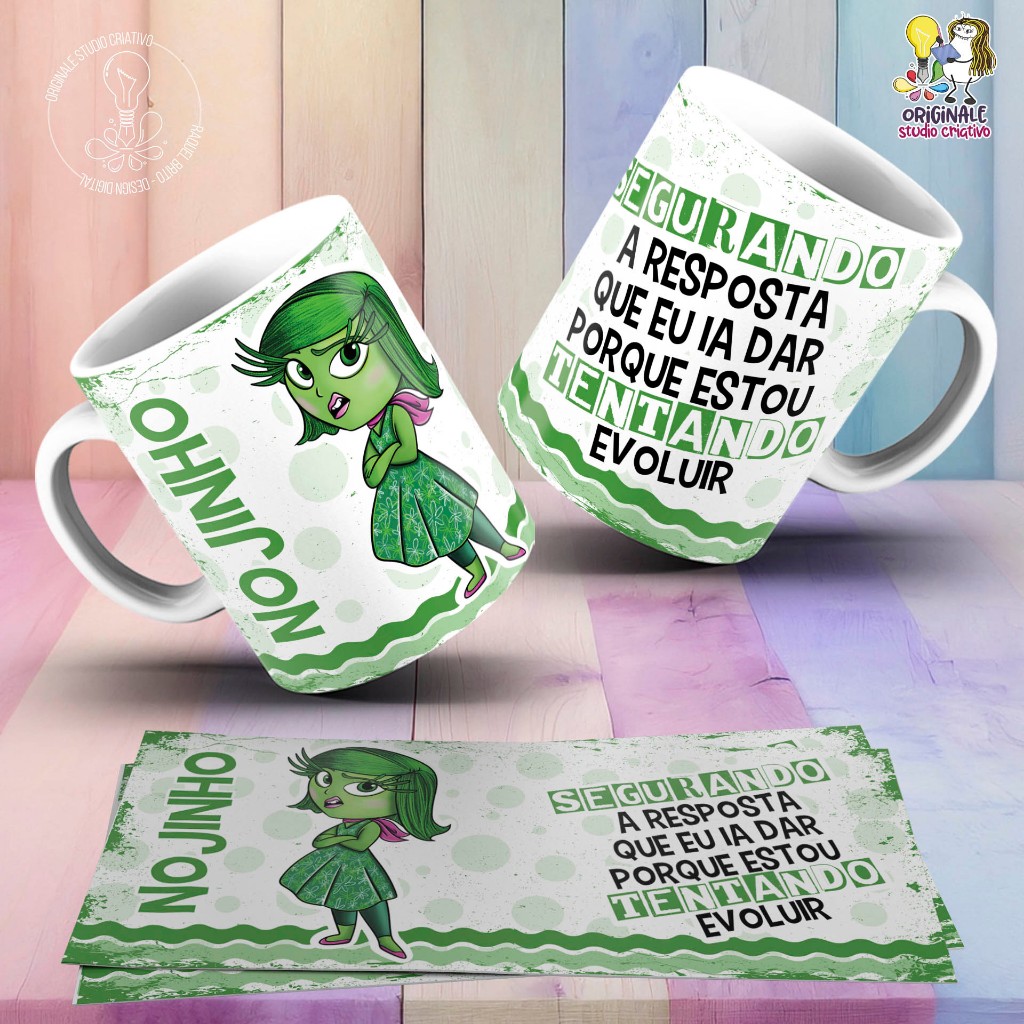 Caneca Personalizada Debochadamente Sobre Filme Divertidamente 2 Nojinho Amigo Secreto Natal HD 055