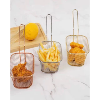 Mini Cesto Para Frituras Servir Petiscos Batata Nuggets Chicken Kits