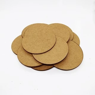 Kit 4x Porta Descanso Copos MDF 2,8mm Redondo Bola
