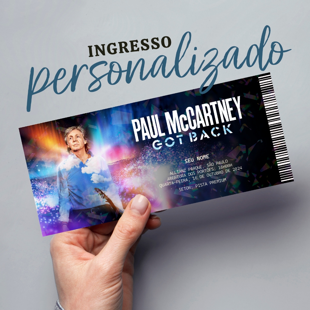 Item colecionável personalizado - Paul McCartney Got Back Item colecionável personalizado - Paul McCartney Got Back