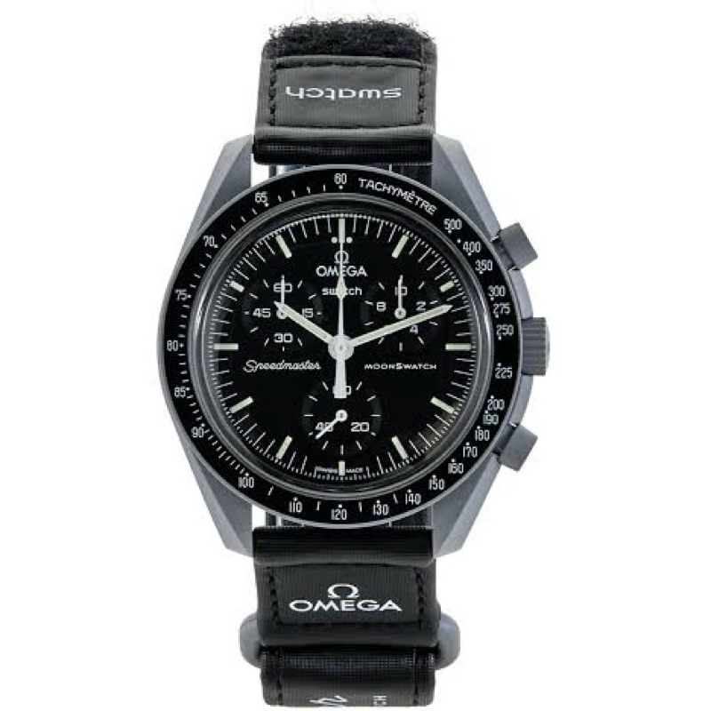 Relógio Omega Swacht cronógrafo preto e cinza novo