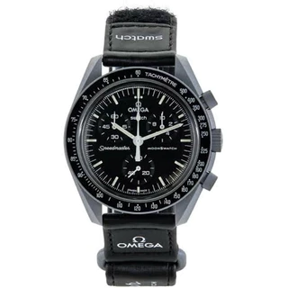 Relógio Omega Swacht cronógrafo preto e cinza novo